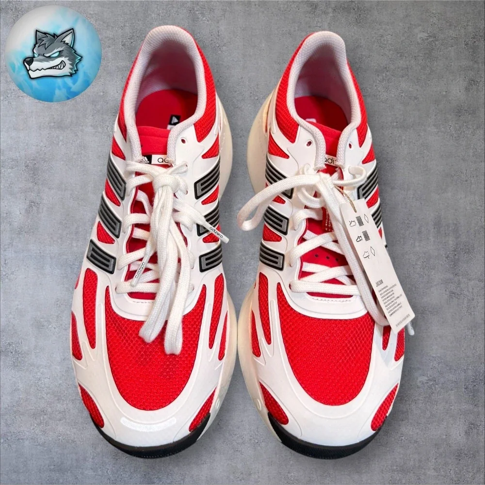 Adidas Adizero Aruku Running Casual Shoes Men's Size 11 White Pure Ruby JI0308